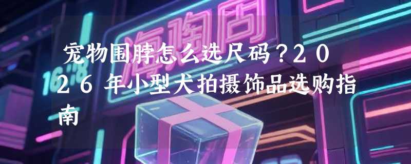 宠物围脖怎么选尺码？2026年小型犬拍摄饰品选购指南