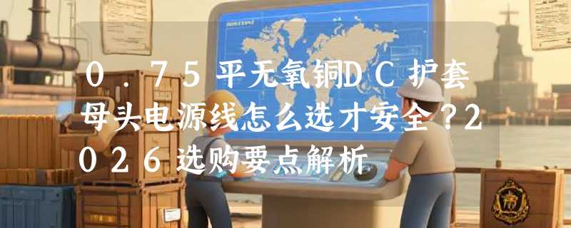 0.75平无氧铜DC护套母头电源线怎么选才安全？2026选购要点解析