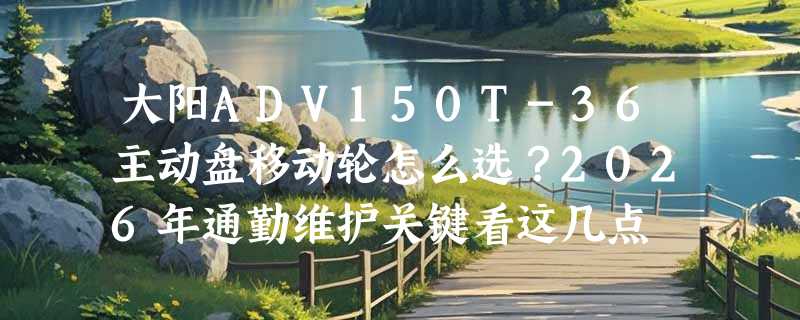 大阳ADV150T-36主动盘移动轮怎么选？2026年通勤维护关键看这几点