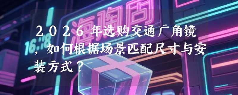 2026年选购交通广角镜，如何根据场景匹配尺寸与安装方式？
