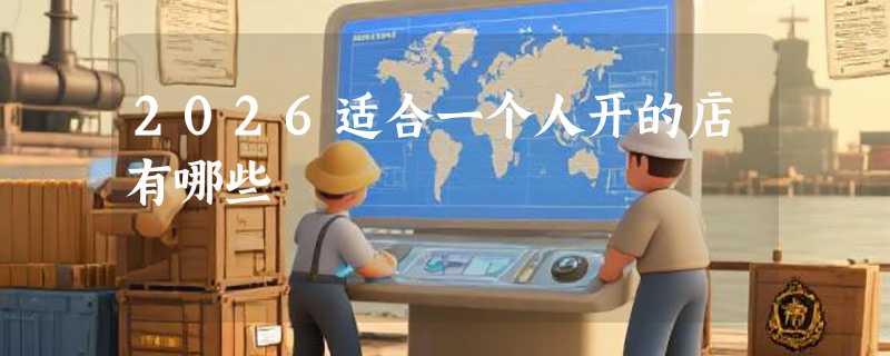 2026适合一个人开的店有哪些
