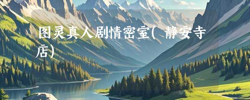 图灵真人剧情密室(静安寺店)