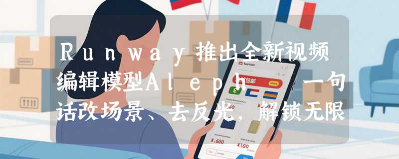 Runway推出全新视频编辑模型Aleph  一句话改场景、去反光，解锁无限创意！