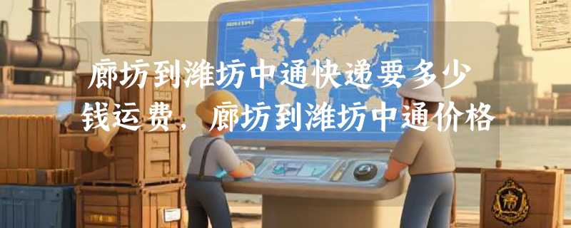 廊坊到潍坊中通快递要多少钱运费，廊坊到潍坊中通价格