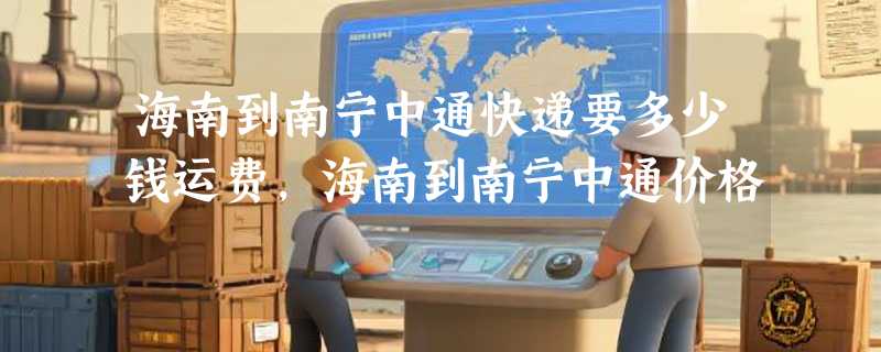 海南到南宁中通快递要多少钱运费，海南到南宁中通价格