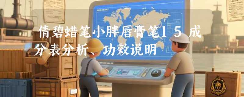 倩碧蜡笔小胖唇膏笔15成分表分析、功效说明