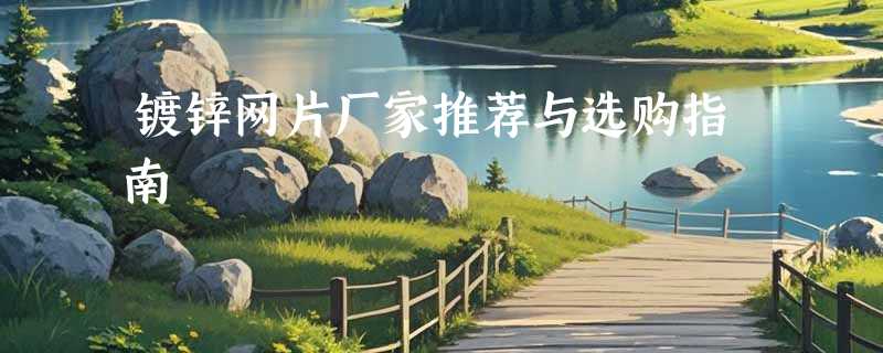 镀锌网片厂家推荐与选购指南