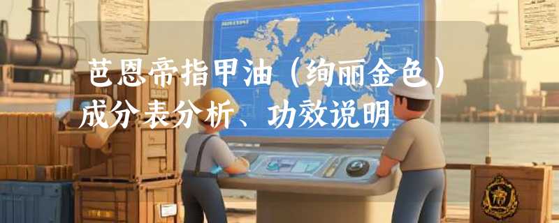芭恩帝指甲油（绚丽金色）成分表分析、功效说明