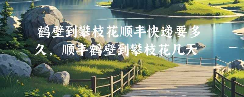 鹤壁到攀枝花顺丰快递要多久，顺丰鹤壁到攀枝花几天