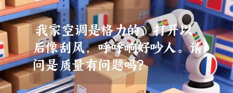 我家空调是格力的,打开以后像刮风,呼呼响好吵人。请问是质量有问题吗?