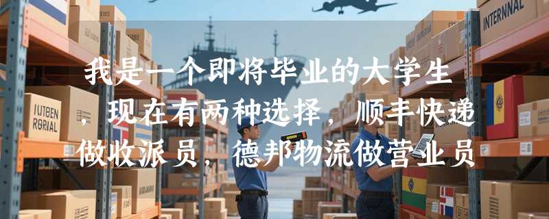 我是一个即将毕业的大学生，现在有两种选择，顺丰快递做收派员，德邦物流做营业员，不知道如何取舍？
