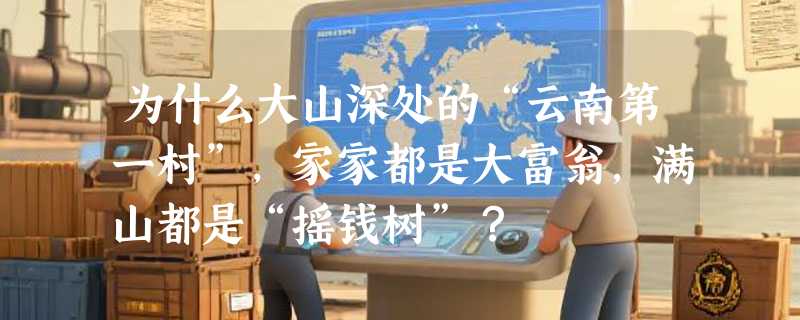 为什么大山深处的“云南第一村”，家家都是大富翁，满山都是“摇钱树”？