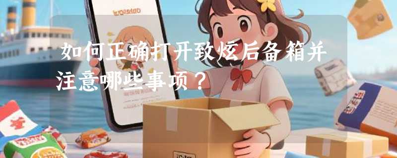 如何正确打开致炫后备箱并注意哪些事项？