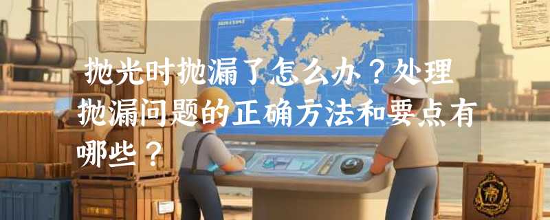 抛光时抛漏了怎么办？处理抛漏问题的正确方法和要点有哪些？