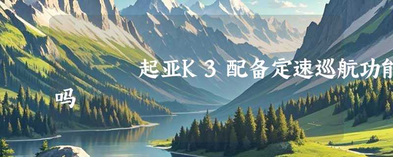 起亚K3配备定速巡航功能吗
