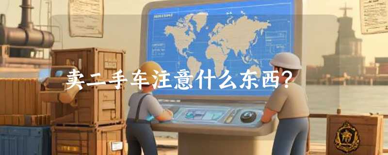 卖二手车注意什么东西?