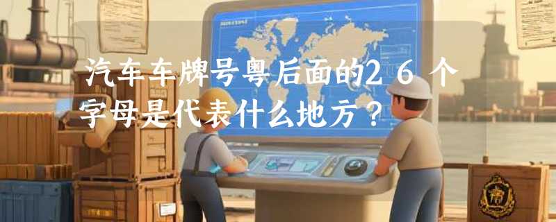 汽车车牌号粤后面的26个字母是代表什么地方？