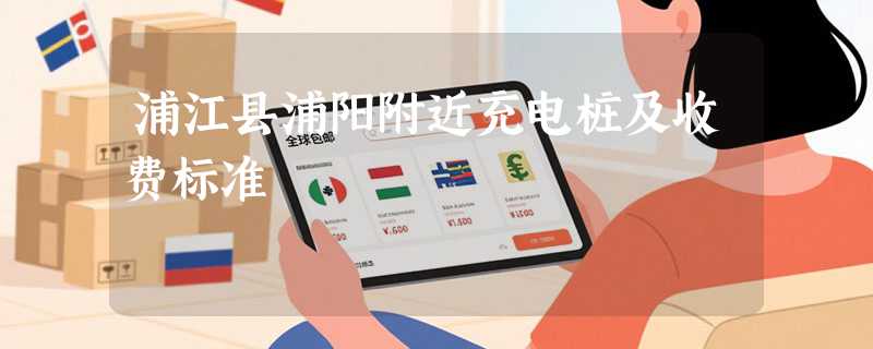 浦江县浦阳附近充电桩及收费标准