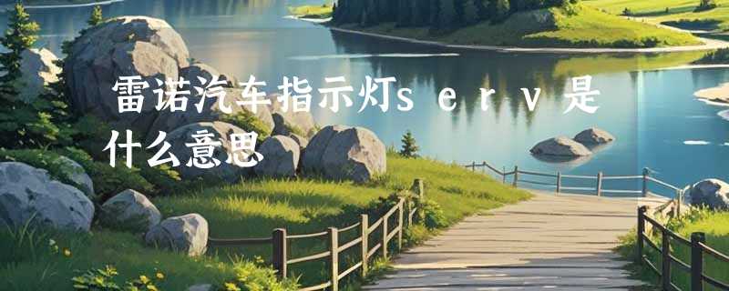 雷诺汽车指示灯serv是什么意思