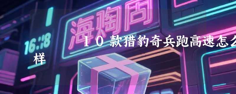 10款猎豹奇兵跑高速怎么样