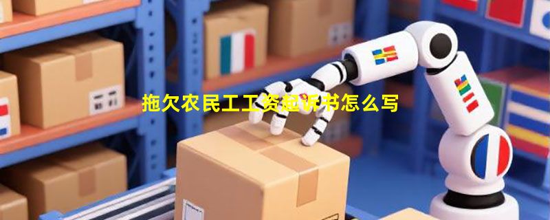 拖欠农民工工资起诉书怎么写