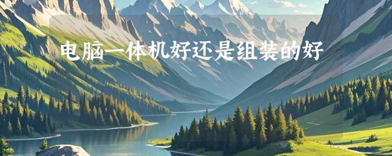 电脑一体机好还是组装的好