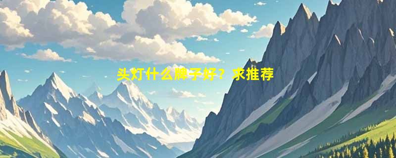 头灯什么牌子好？求推荐