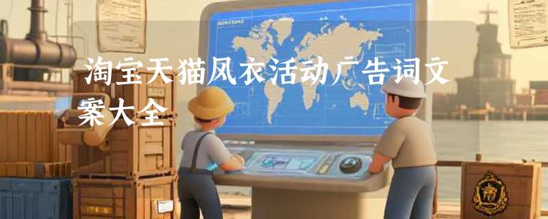 淘宝天猫风衣活动广告词文案大全