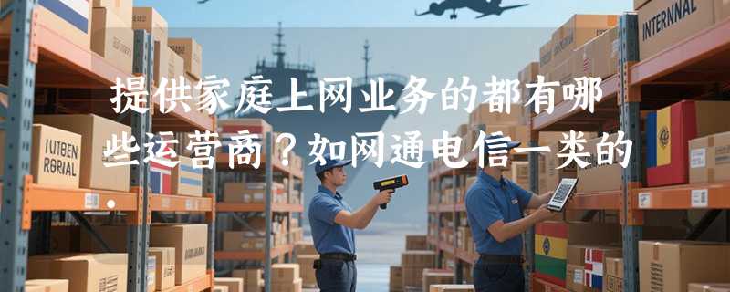 提供家庭上网业务的都有哪些运营商？如网通电信一类的·