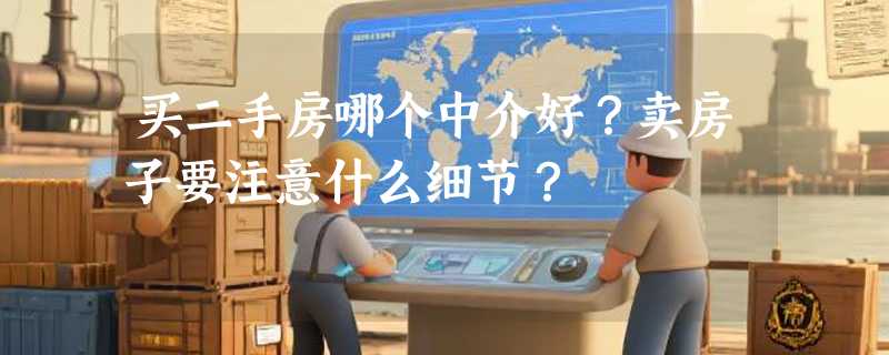 买二手房哪个中介好？卖房子要注意什么细节？