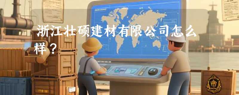 浙江壮硕建材有限公司怎么样？