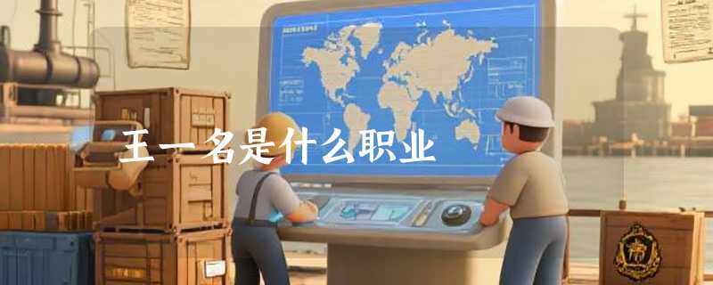 王一名是什么职业