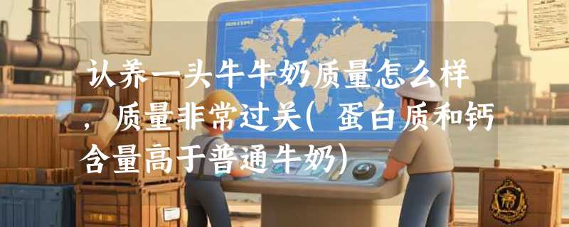 认养一头牛牛奶质量怎么样，质量非常过关(蛋白质和钙含量高于普通牛奶)
