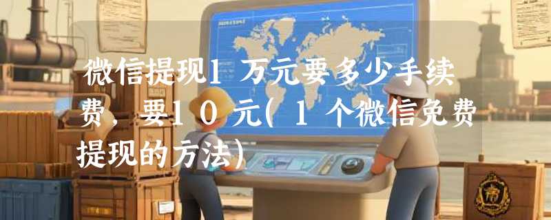 微信提现1万元要多少手续费，要10元(1个微信免费提现的方法)