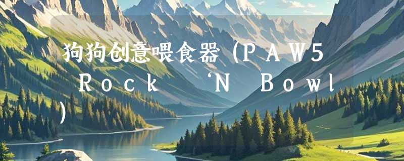 狗狗创意喂食器（PAW5 Rock ‘N Bowl）