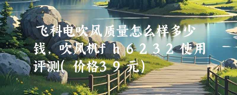 飞科电吹风质量怎么样多少钱，吹风机fh6232使用评测(价格39元)