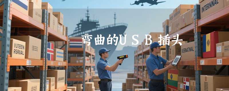 弯曲的USB插头