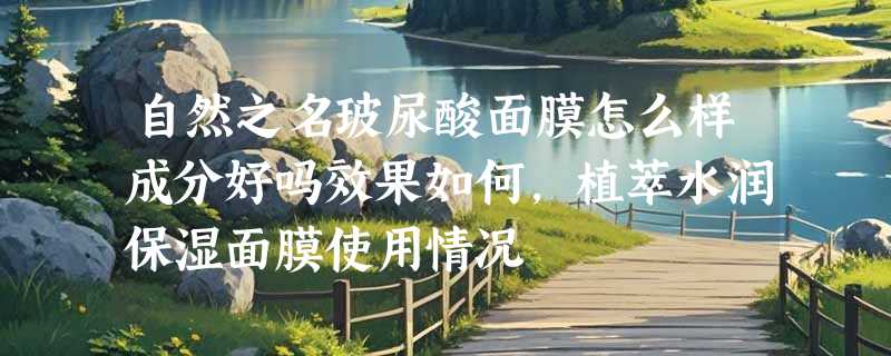 自然之名玻尿酸面膜怎么样成分好吗效果如何，植萃水润保湿面膜使用情况