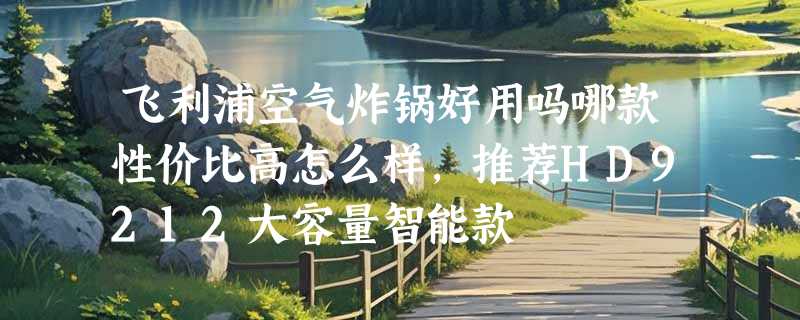 飞利浦空气炸锅好用吗哪款性价比高怎么样，推荐HD9212大容量智能款