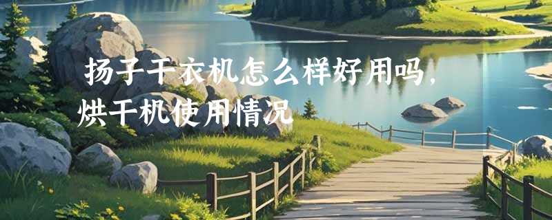 扬子干衣机怎么样好用吗，烘干机使用情况