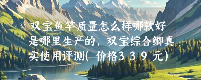 双宝鱼竿质量怎么样哪款好是哪里生产的，双宝综合鲫真实使用评测(价格339元)