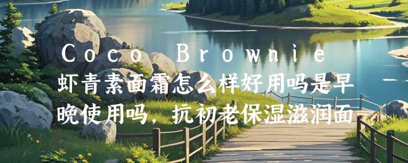 Coco Brownie虾青素面霜怎么样好用吗是早晚使用吗，抗初老保湿滋润面霜