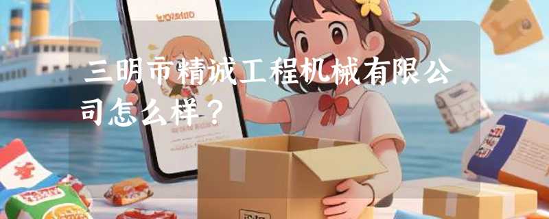 三明市精诚工程机械有限公司怎么样？
