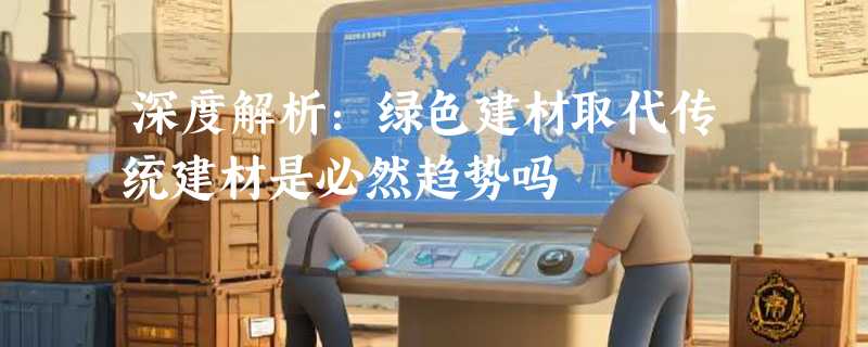 深度解析：绿色建材取代传统建材是必然趋势吗