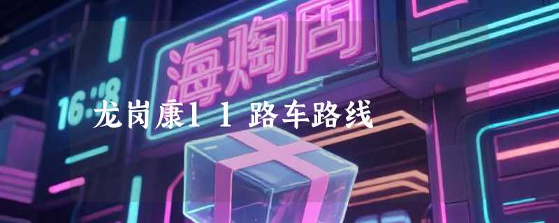 龙岗康11路车路线