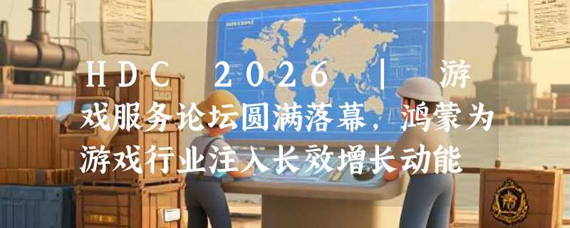 HDC 2026 | 游戏服务论坛圆满落幕，鸿蒙为游戏行业注入长效增长动能
