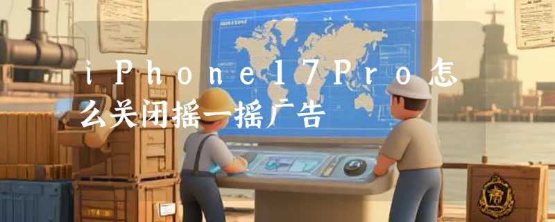 iPhone17Pro怎么关闭摇一摇广告