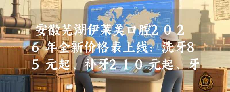 安徽芜湖伊莱美口腔2026年全新价格表上线：洗牙85元起、补牙210元起、牙齿美白395元起！