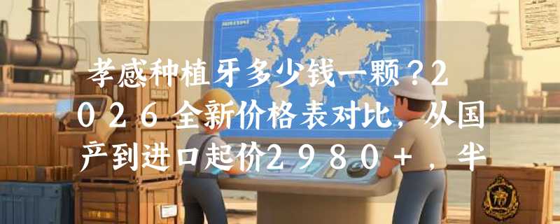 孝感种植牙多少钱一颗？2026全新价格表对比，从国产到进口起价2980+，半口全口收费一次说透！
