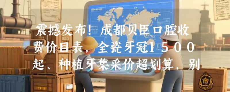 震撼发布！成都贝臣口腔收费价目表，全瓷牙冠1500起、种植牙集采价超划算，别错过！